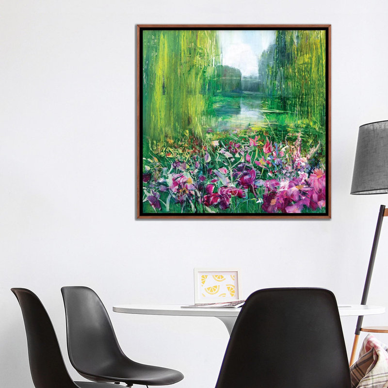 «Giverny» par Jen Williams - impression d'art graphique, Pas de tapis, H 37 po x l 37 po x P 1,5 po