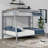 Mattek Twin XL Over Queen Metal Bunk Bed With Ladder And Guardrails-1646556581-1658238436