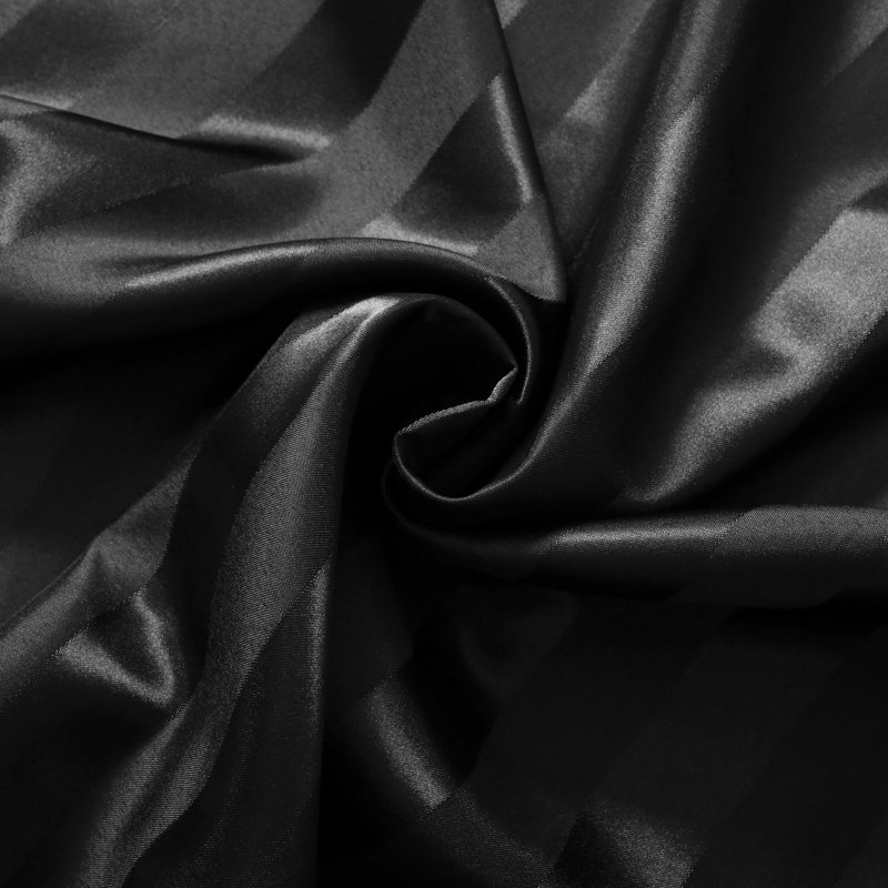 Nida Satin Striped - Set of 2, Dark Gray