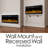 Shelburne Wall Mounted Electric Fireplace - Recessed Fireplace with Front Vent-1367050031