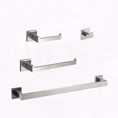 4-Piece Stainless Steel Bathroom Hardware Set