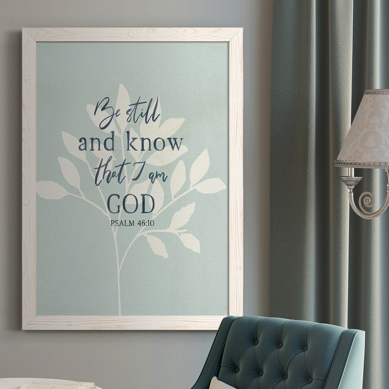 Norine Be Still, reproduction d'art sur toile, Blanc, H 37,5 po x l 27,5 po x P 1 po