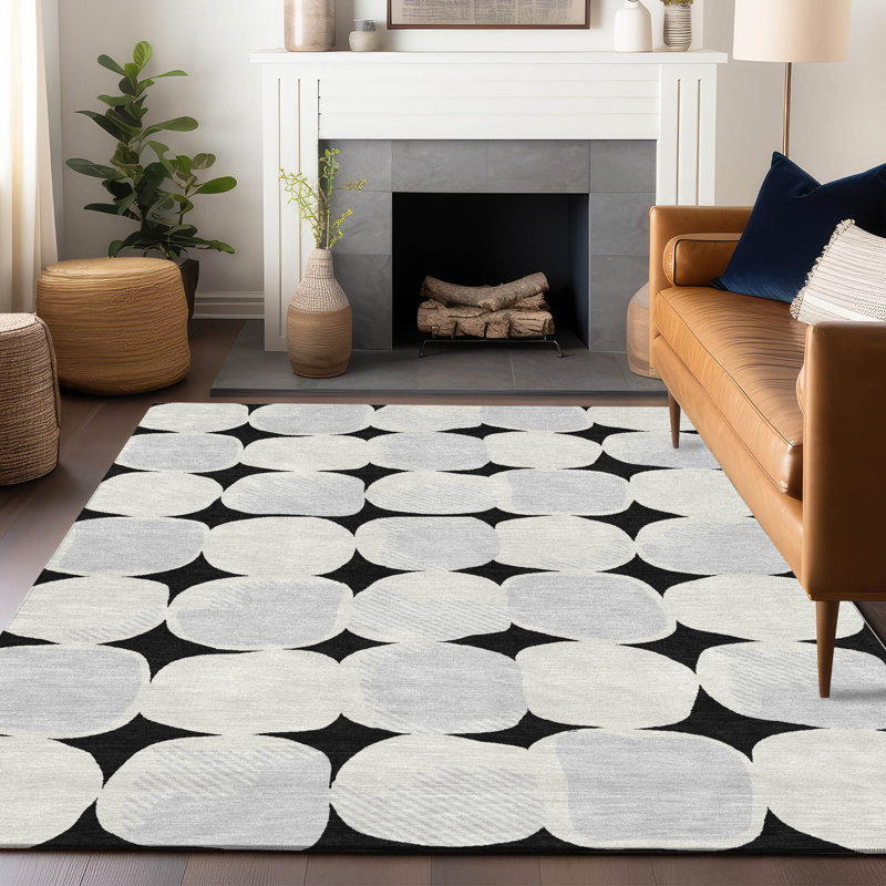 Tapis intérieur / extérieur mâle avec envers antidérapant, Rectangle 5 pi x 7 pi 6 po