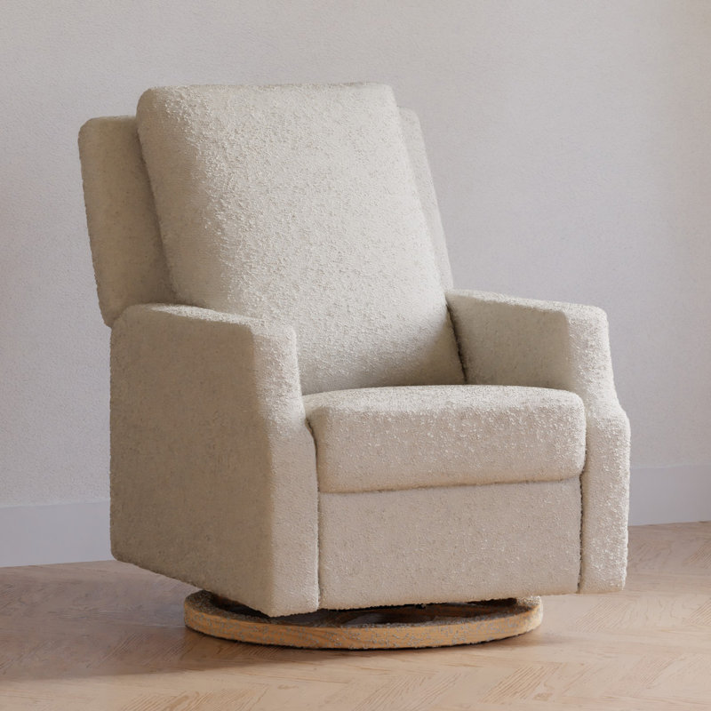 Crewe Recliner and Swivel Glider, Ivory Boucle