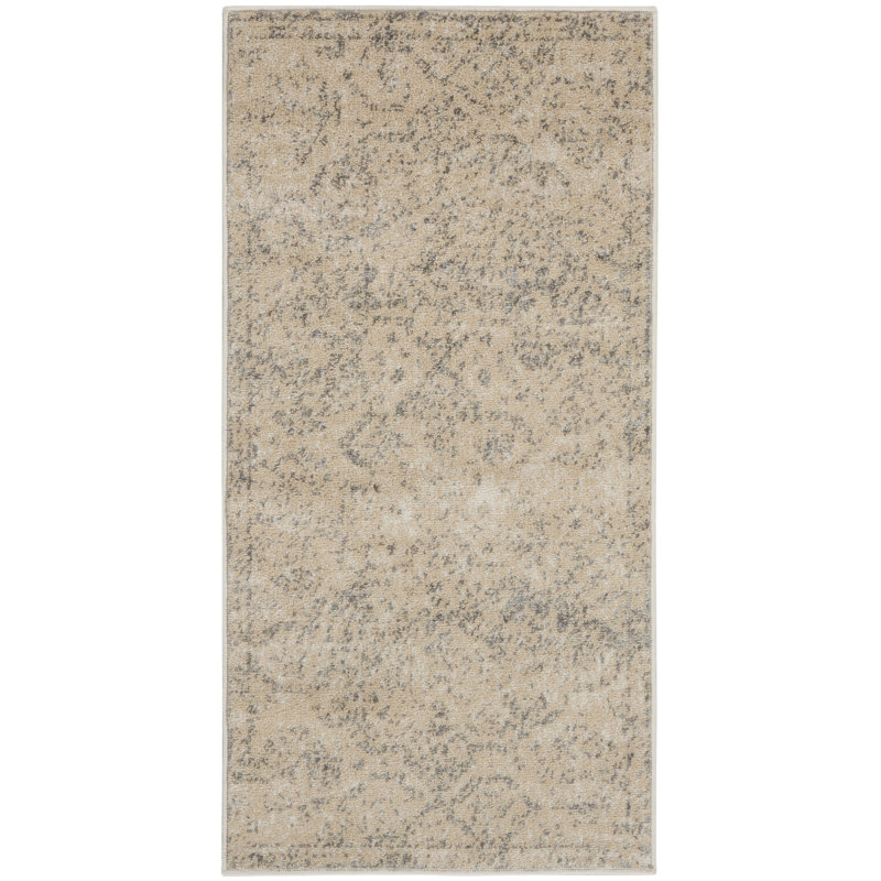 Tapis beige rustique traditionnel Deedra, Rectangle 2 pi x 4 pi
