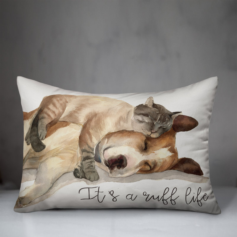  Housse et insert de coussin rectangulaire Ruff Life
