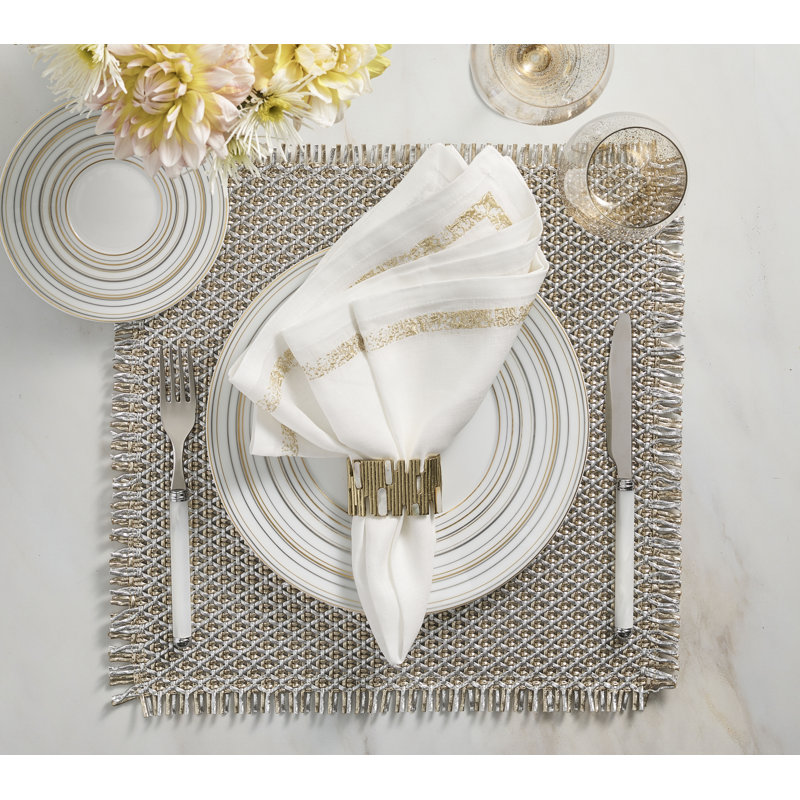 Matrix Napkin Ring in Gold