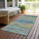 Machine Washable Indoor/Outdoor Christain ACN1267 Denim Rug