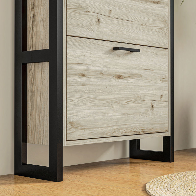 Armoire à chaussures industrielle avec 3 tiroirs rabattables