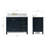 Flynt 43'' Single Bathroom Vanity with Carrara Marble Top-64627248