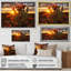 Champ de cactus rouge et vert avec coucher de soleil III - impression-876950749-877243964