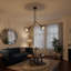 Lustre géométrique moderne en métal 2 lumières-402062910