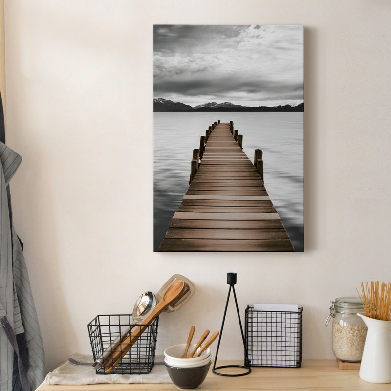 Mountain Jetty - Photographie sur toile tendue, H 60 po x l 40 po x P 1 po