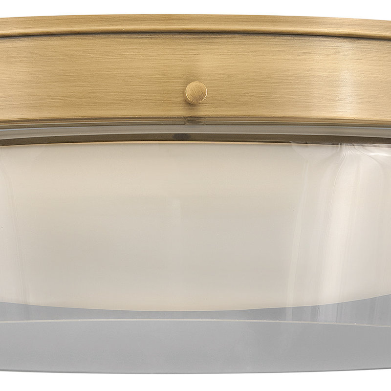 DEMI Flush Mount, Heritage Brass