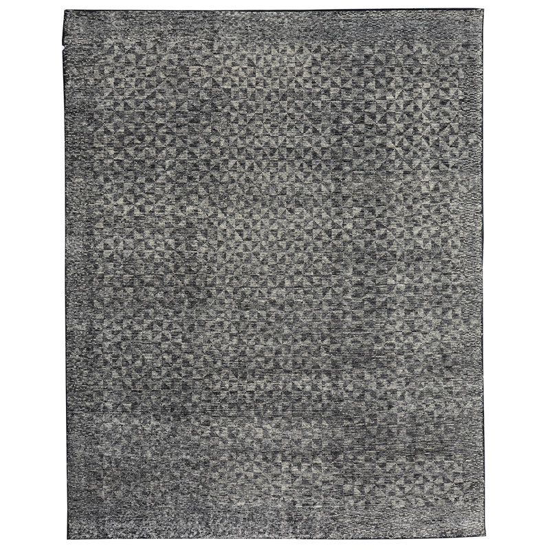 Wool Geometric Indoor Rug, Rectangle 8' x 10'