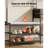 Hall Tree, 70.9 in Coat Rack with Shoe Bench & 2 Drawers, 3-in-1 Freestanding Shoe Rack Storage Organizer with Bookshelf & Wire Shelf, Steel Frame Entrance Coat Holder for Entry, Bedroom, Closet