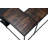 L-Shaped Metal Base Writing Desk