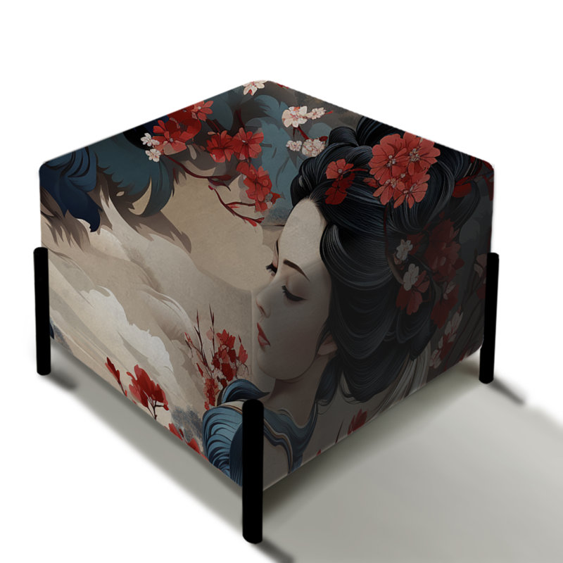 Geisha Grace - Repose-pieds carré oriental