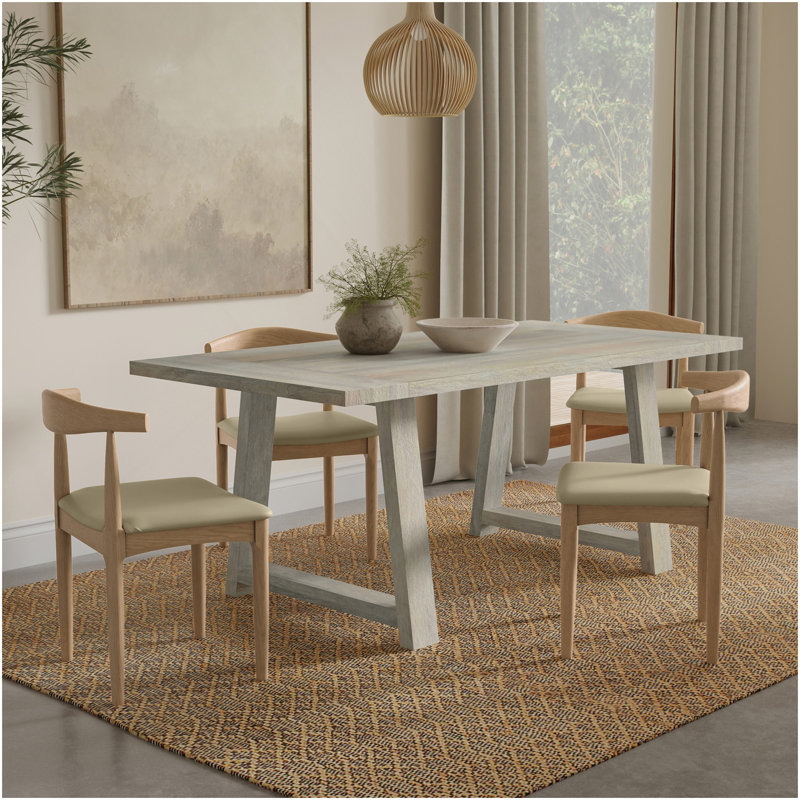 Table de salle à manger Whitley, Blanc