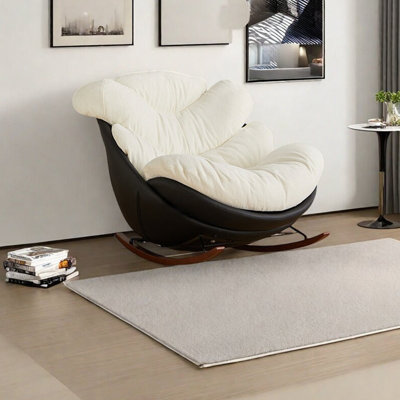 Chaise berçante ergonomique et minimaliste