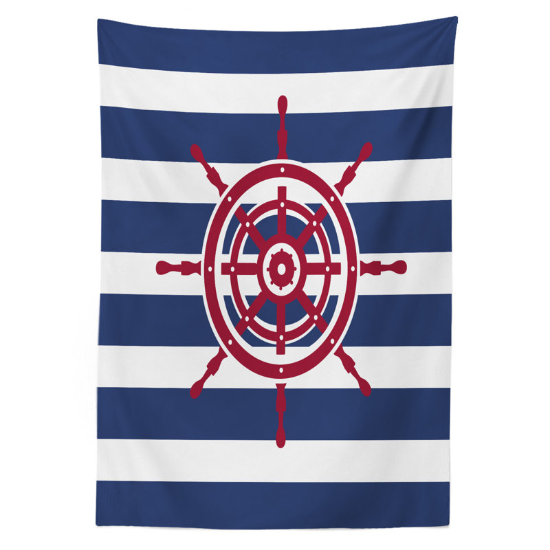 Ships Wheel Tablecloth, 90" L x 60" W