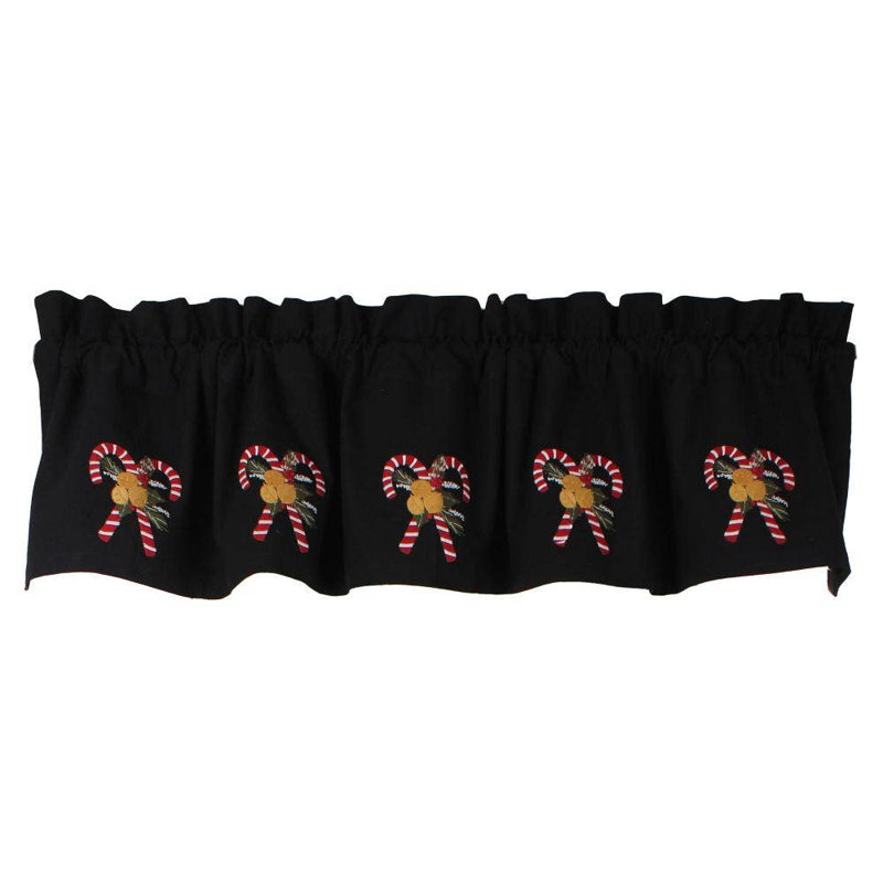 C Candy Canes Valance 60X15.5