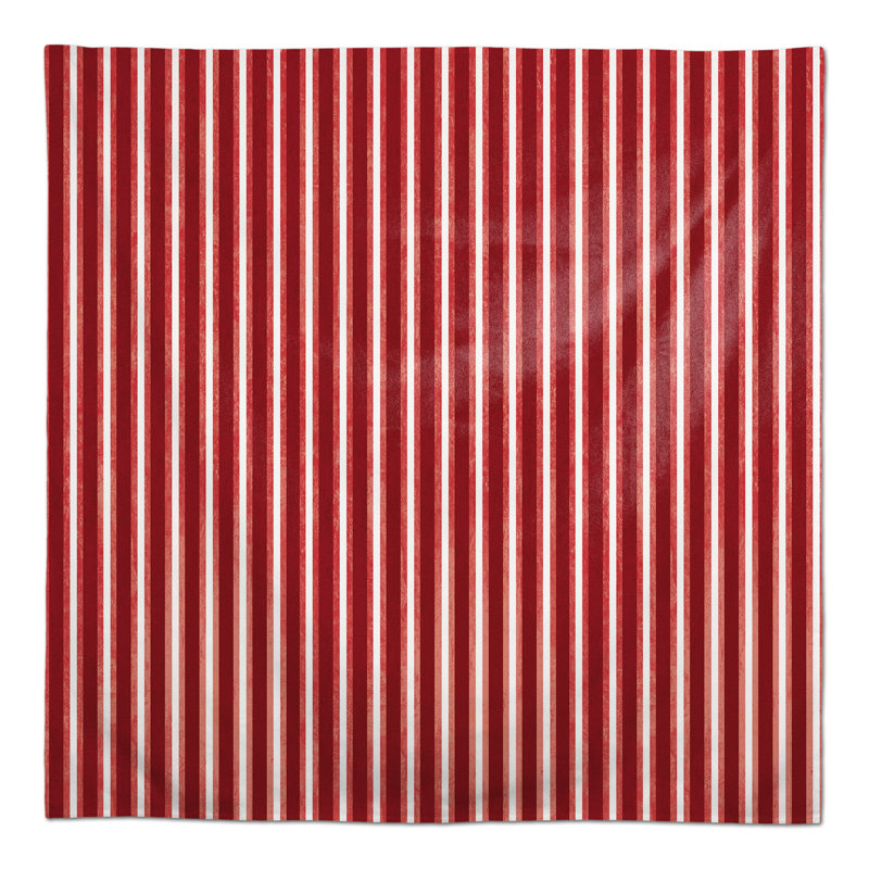 Mccandless Striped Square Tablecloth, Red