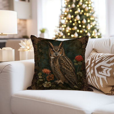 Housse de coussin animaux animaux William Morris - Owl