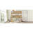 Twin Size Triple Rubber Wood Bunk Bed-382993301