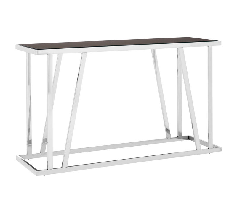 130cm Glass Top Console Table