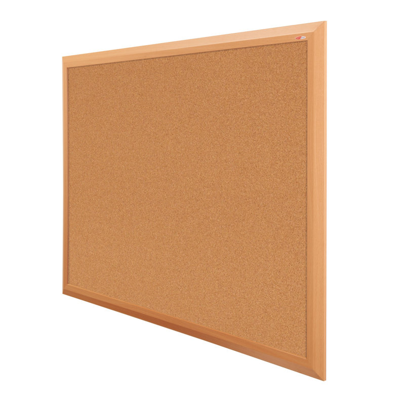 Wall Mounted Bulletin Board, 60 cm H x 90 cm W, Cork