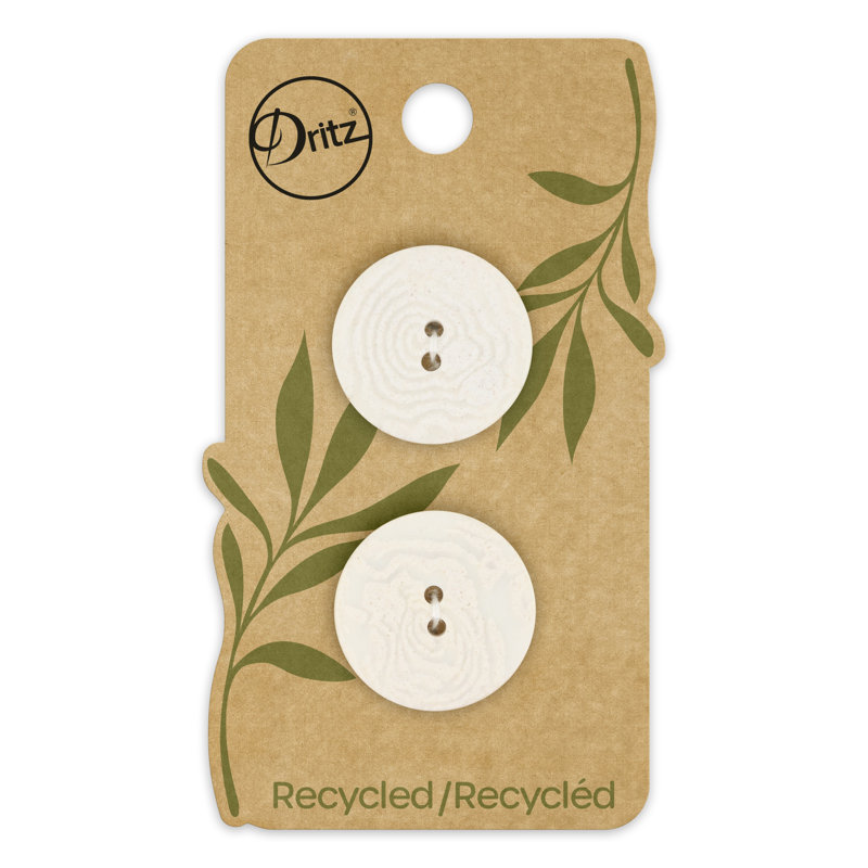 Bouton rond Corrito recyclé Dritz