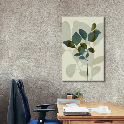 "Epic Graffiti" Green Leaves 7 "par Ian Winistanley, art mural sur toile, 12 po x 18 po