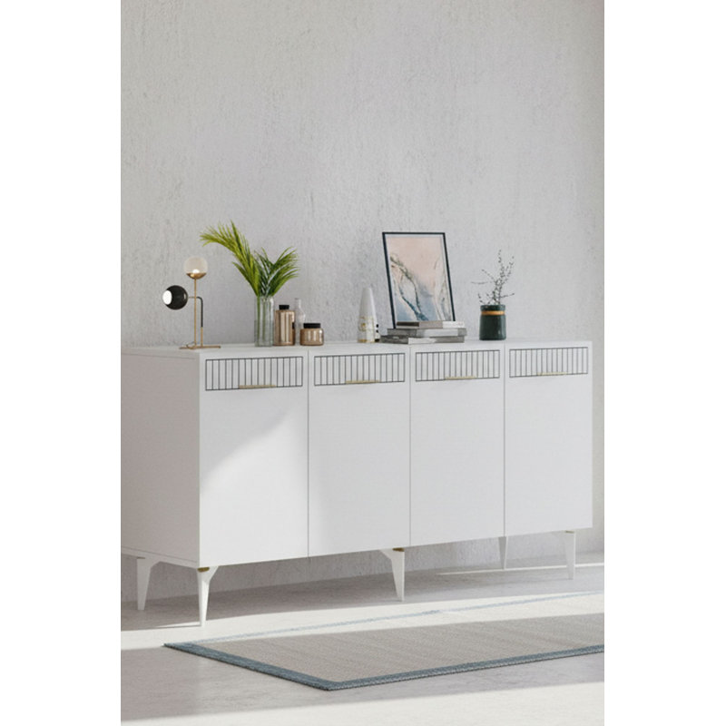 Console, White/Gold