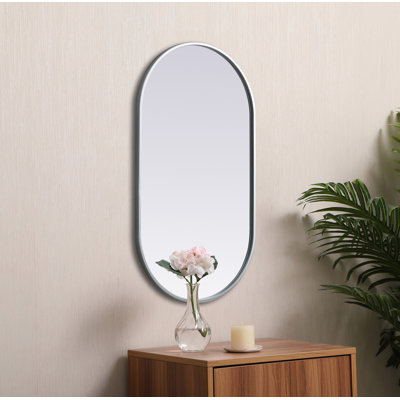 Metal Frame Oval Marguerite 27x36 Inch in Black