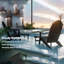 Chaise Adirondack pliante en plastique Arvilla