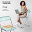 Ensemble de chaises pliantes empilables en acrylique Alcorn-1148922804