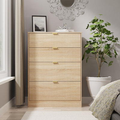 77 cm W Chest of 4 Drawers