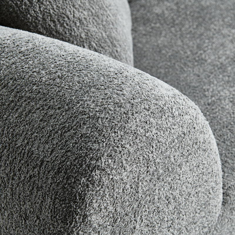 Canapé 2 places moderne et épuré en velours avec coussins, idéal pour les petits salons et bureaux. Gris, coussins moelleux, gain de place, rembourrage en mousse compressée.