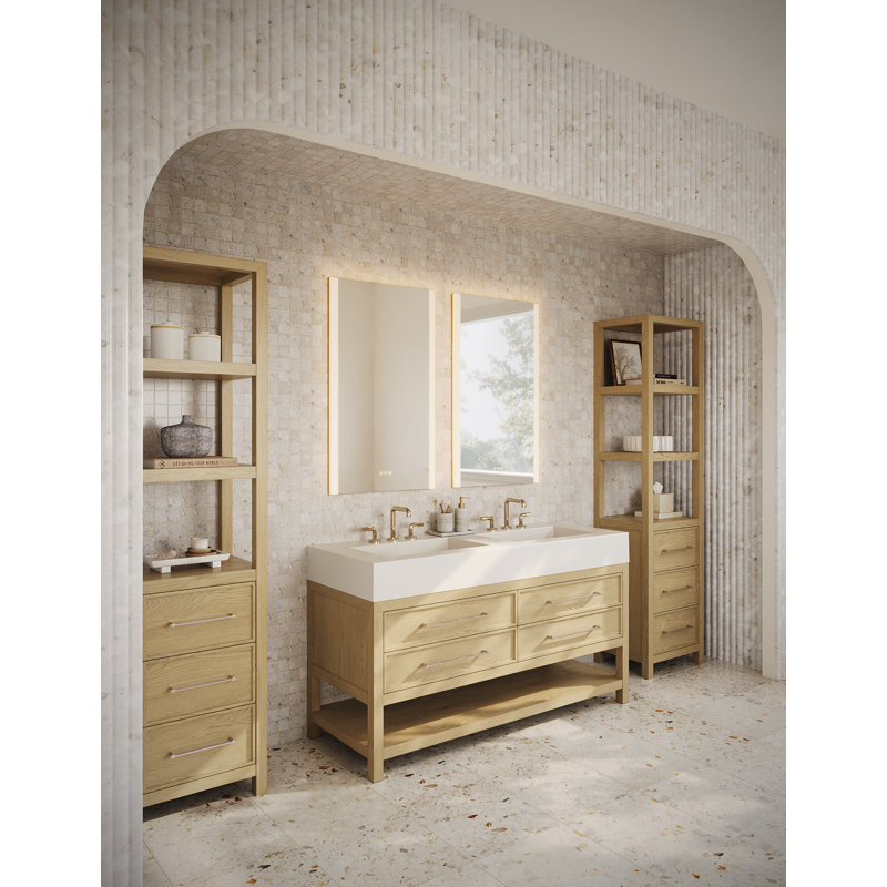 Aio Reserve Cabinet, 20" x 30" x 4", Edge Lit, Left Hinge