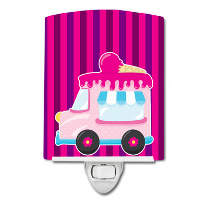 Ice Cream Truck Ceramic Night Light
