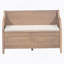 Banc de rangement rustique multifonctionnel (brun et beige)-398190567