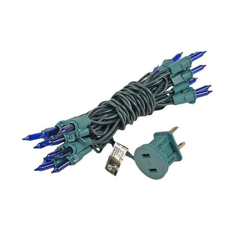 Mini-chaîne 20 ampoules pour l’extérieur 8,5' Pitman, vert, vert