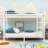 Metal Bunk Bed With Guardrails And Ladder-290090640-290090646
