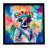 Hippie Animal Koala Framed Metal Print