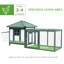 Poulailler en bois 55 lb, nichoir à charnières, facile, portes verrouillables, blanc, 78,01 po x 30 po, plateau amovible, option nichoir