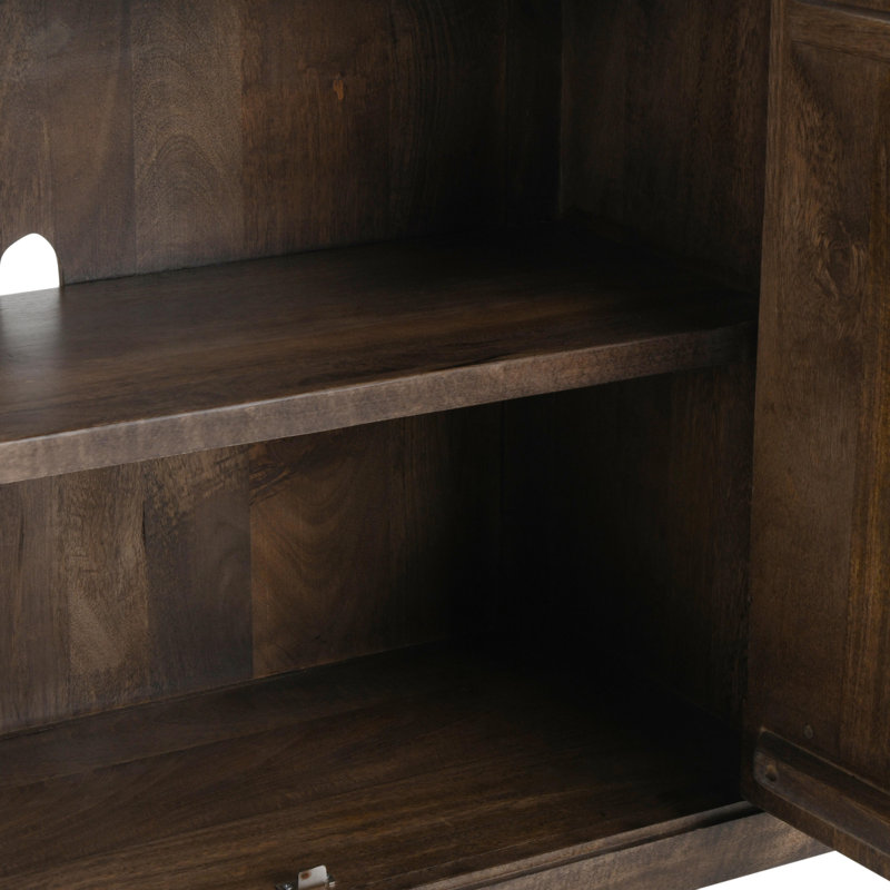 Abshire 76 in. W Solid Wood Sideboard, Brown