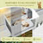 Boîte de fenêtre pour chat, clôture extérieure pour chat Catio avec moustiquaire résistante aux insectes qui convient aux cadres à double ouverture de 26 po à 43 po de large, perchoir de fenêtre avec toit transparent imperméable pour faire la sieste-1467494897