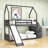 Pendelton Kids Twin Over Twin Bunk Bed with Slide and Stairs-1120766476