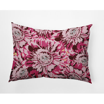 Floral Reversible Throw Pillow